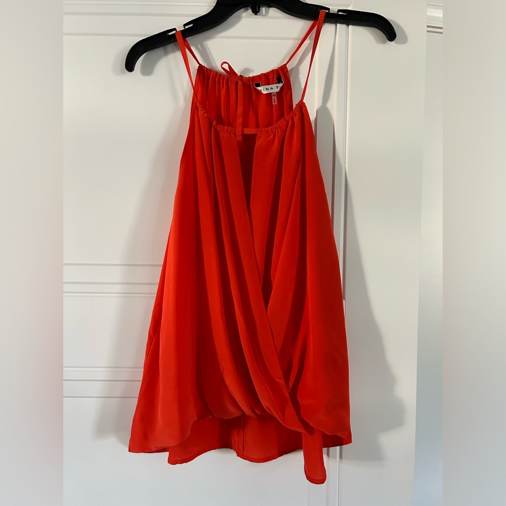 NWOT TRINA TURK SILK TANK TOP SZ XS
